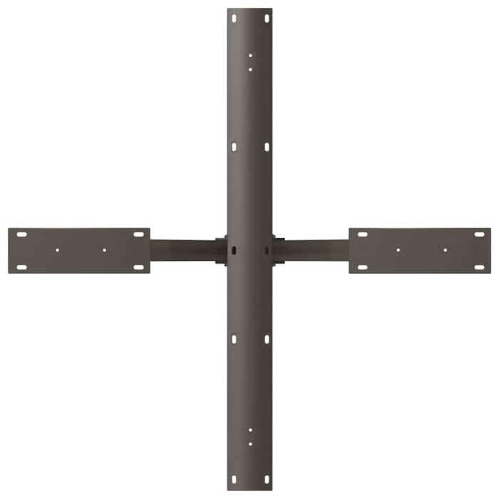 Gamba per Tavolo da Pranzo a Forma di Ragno Nero 85x85x(72-73) cm Acciaio 4013123