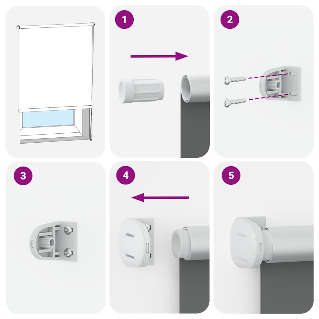 Tenda a Rullo Oscurante 95x150 cm Larghezza Tessuto 90,7 cm 4010997