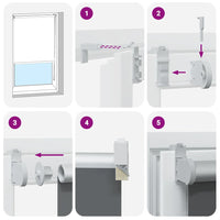 Tenda a Rullo Oscurante 125x130 cm Larghezza Tessuto 121,6 cm 4011107