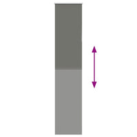 vidaXL Tenda a Rullo Oscurante 60x230 cm Larghezza Tessuto 55,7 cm