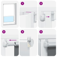 Tenda a Rullo Oscurante 50x150 cm Larghezza Tessuto 45,7 cm 4011248