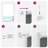 vidaXL Tenda a Rullo Oscurante 155x150 cm Larghezza Tessuto 151,6 cm