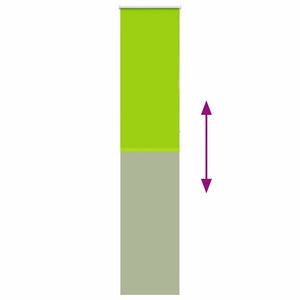 Tenda a Rullo Oscurante 50x210 cm Larghezza Tessuto 45,7 cm 4011300