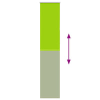 Tenda a Rullo Oscurante 50x230 cm Larghezza Tessuto 45,7 cm 4011326