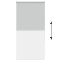 Tenda a Rullo Oscurante 80x130 cm Larghezza Tessuto 75,7 cm 4011358