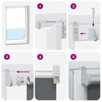 Tenda a Rullo Oscurante 155x130 cm Larghezza Tessuto 151,6 cm 4011373