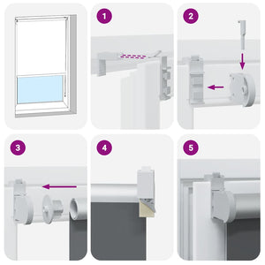 Tenda a Rullo Oscurante 165x175 cm Larghezza Tessuto 161,6 cm 4011427
