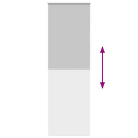 vidaXL Tenda a Rullo Oscurante 75x210 cm Larghezza Tessuto 70,7 cm