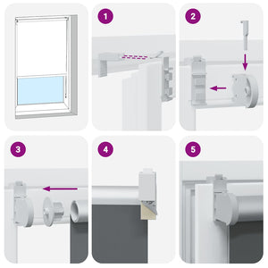 Tenda a Rullo Oscurante 120x230 cm Larghezza Tessuto 116,6 cm 4011600