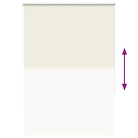 vidaXL Tenda a Rullo Oscurante 100x130 cm Larghezza Tessuto 95,7 cm