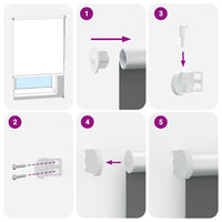 vidaXL Tenda a Rullo Oscurante 120x210 cm Larghezza Tessuto 116,6 cm