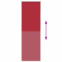 Tenda a Rullo Oscurante 75x230 cm Larghezza Tessuto 70,7 cm 4011851