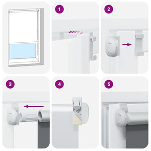 Tenda a Rullo Oscurante 100x130 cm Larghezza Tessuto 95,7 cm 4011882