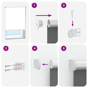 vidaXL Tenda a Rullo Oscurante 135x230 cm Larghezza Tessuto 131,6 cm