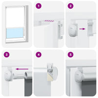 Tenda a Rullo Oscurante 45x130 cm Larghezza Tessuto 40,7 cm 4012001