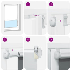 Tenda a Rullo Oscurante 50x130 cm Larghezza Tessuto 45,7 cm 4012002