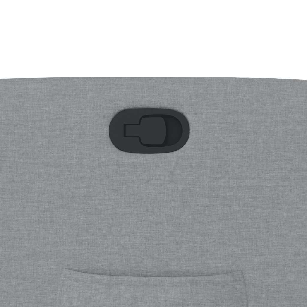 vidaXL Poltrona Reclinabile in Tessuto Grigio Chiaro