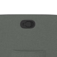 vidaXL Poltrona Reclinabile in Tessuto Grigio Scuro