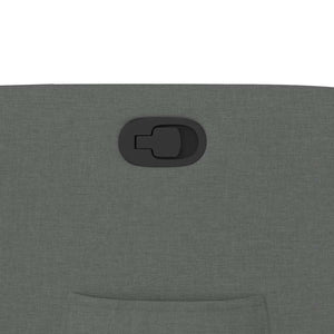vidaXL Poltrona Reclinabile in Tessuto Grigio Scuro