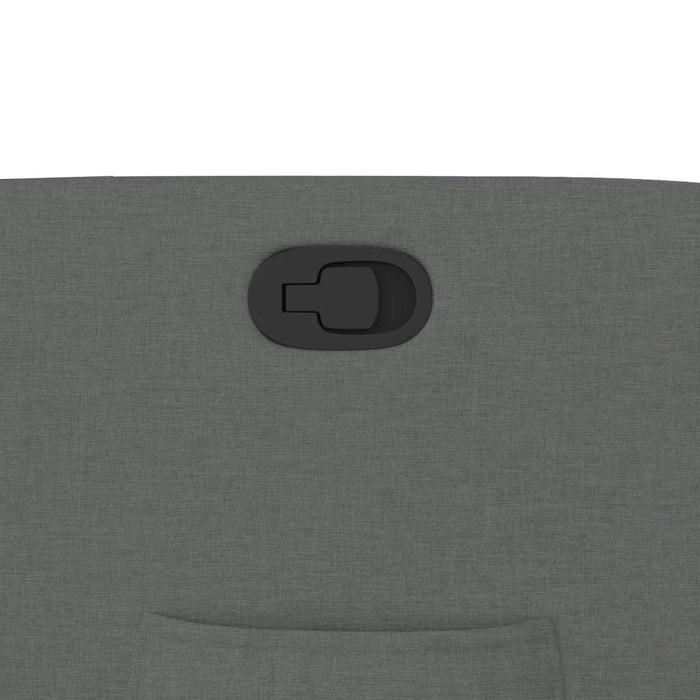 vidaXL Poltrona Reclinabile in Tessuto Grigio Scuro