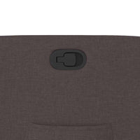 Poltrona Reclinabile Marrone Scuro in Tessuto 4015527