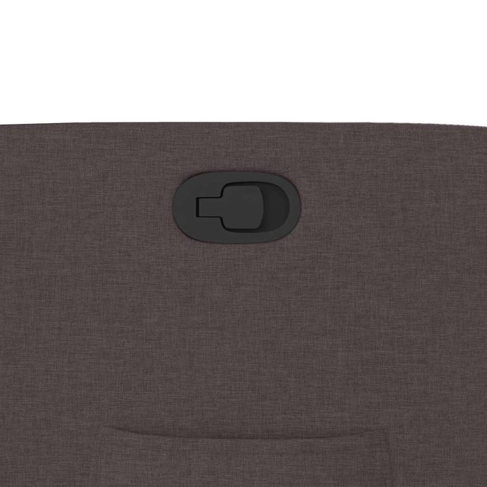 Poltrona Reclinabile Marrone Scuro in Tessuto 4015527