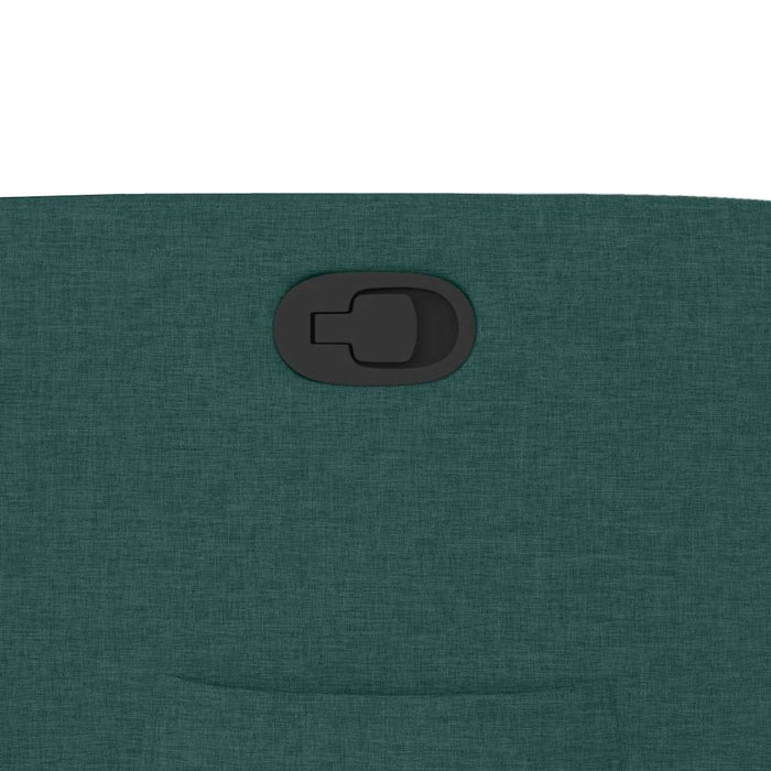 vidaXL Poltrona Reclinabile in Tessuto Verde Scuro
