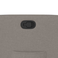 vidaXL Poltrona Reclinabile in Tessuto Tortora