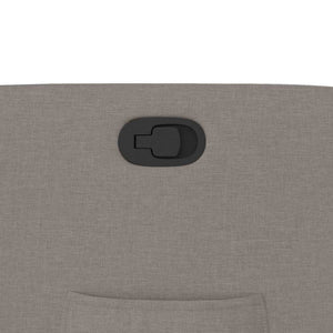 vidaXL Poltrona Reclinabile in Tessuto Tortora