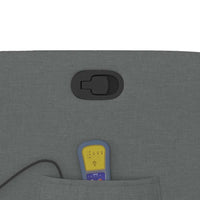 Poltrona reclinabile massaggiante in tessuto grigio scuro 4015533