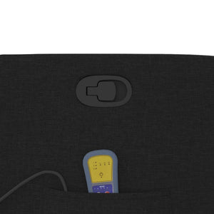 Poltrona Massaggiante Reclinabile Nera in Tessuto 4015534