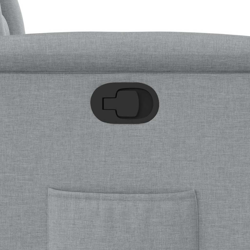 Poltrona Reclinabile in Tessuto Grigio Chiaro 4015542