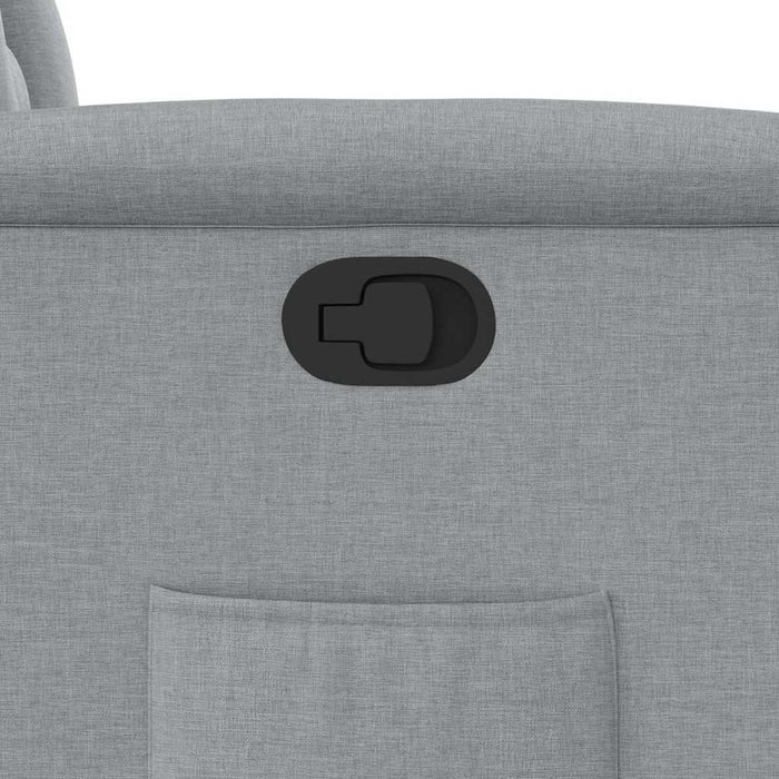 Poltrona Reclinabile in Tessuto Grigio Chiaro 4015542