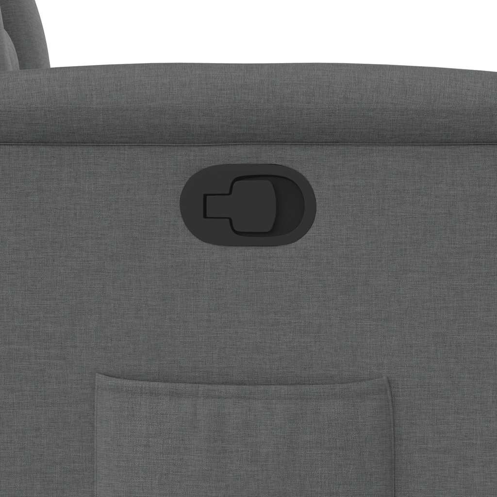 Poltrona reclinabile in tessuto grigio scuro 4015543