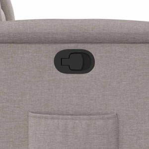 Poltrona Reclinabile in Tessuto Tortora 4015549