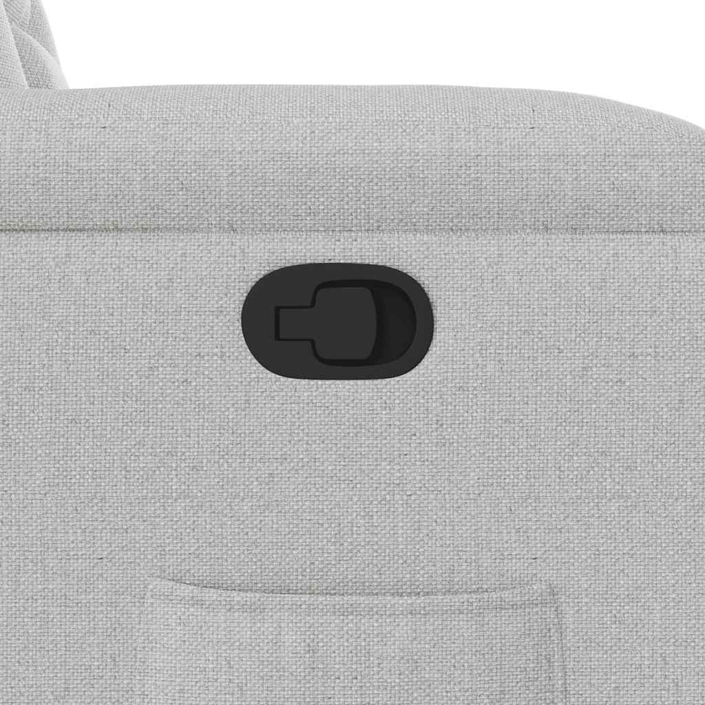 Poltrona Reclinabile in Tessuto Grigio Nuvola 4015551