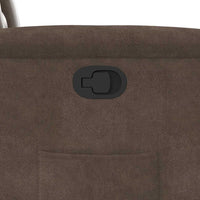 vidaXL Poltrona Reclinabile Marrone in Tessuto di Microfibra