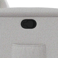 Poltrona Reclinabile in Tessuto Grigio Nuvola