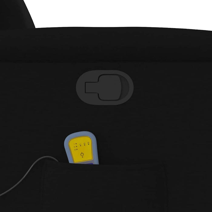 Poltrona Massaggiante Reclinabile Nera in Tessuto 4015588