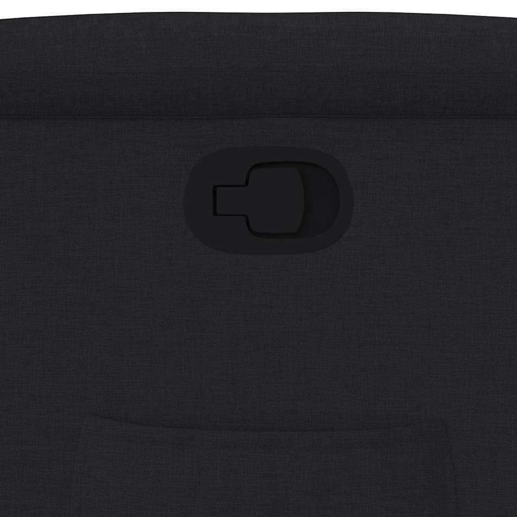 Poltrona Reclinabile in Tessuto Nero 4015598