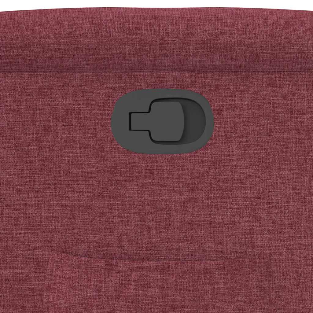 Poltrona Reclinabile in Tessuto Rosso Vino