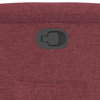 Poltrona Reclinabile in Tessuto Rosso Vino