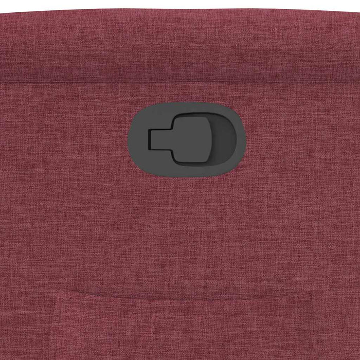 Poltrona Reclinabile in Tessuto Rosso Vino