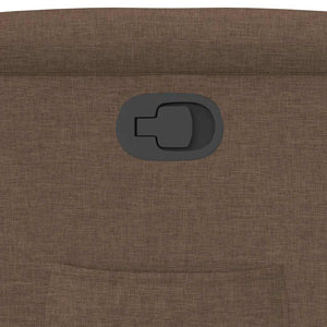 vidaXL Poltrona Reclinabile in Tessuto Marrone