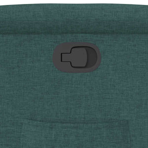 Poltrona Reclinabile in Tessuto Verde Scuro