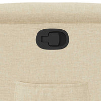 Poltrona Reclinabile in Tessuto Crema 4015604