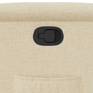Poltrona Reclinabile in Tessuto Crema 4015604