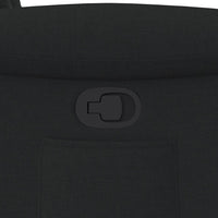 vidaXL Poltrona Reclinabile in Tessuto Nero