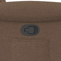 Poltrona Reclinabile in Tessuto Marrone 4015620