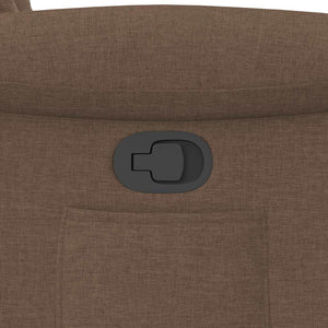 Poltrona Reclinabile in Tessuto Marrone 4015620